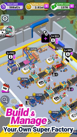 Idle Super Factory 1.1.1 Para Hileli Mod Apk indir