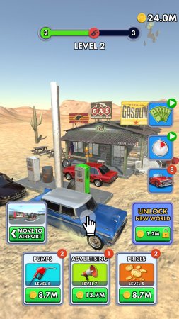 Idle Gas Station 0.7 Reklamsız Hileli Mod Apk indir