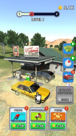 Idle Gas Station 0.7 Reklamsız Hileli Mod Apk indir