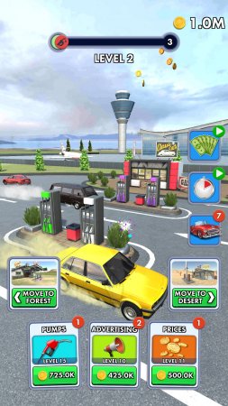 Idle Gas Station 0.7 Reklamsız Hileli Mod Apk indir