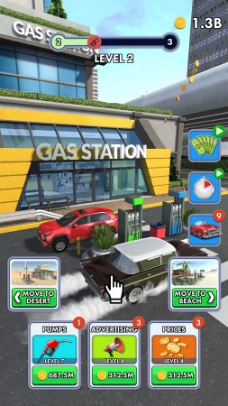 Idle Gas Station 0.7 Reklamsız Hileli Mod Apk indir