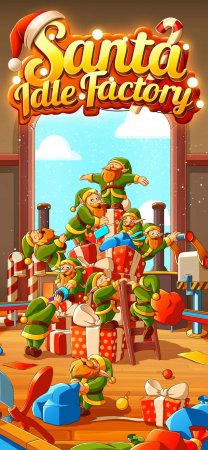 Santa Idle Factory 1.0 Para Hileli Mod Apk indir