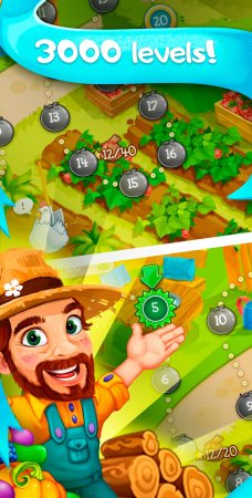 Funny Farm Match 3 Puzzle Game 1.61.0 Para Hileli Mod Apk indir