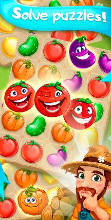 Funny Farm Match 3 Puzzle Game 1.61.0 Para Hileli Mod Apk indir